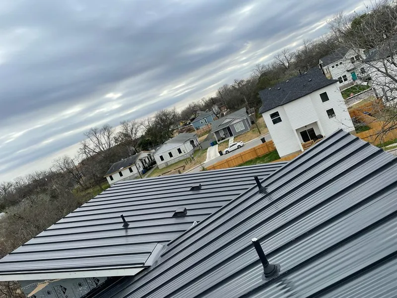 Standing seam metal roof panels with vents for Skylight Repair in Punxsutawney